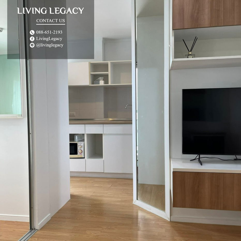 รูป T1LKNX ให้เช่าคอนโด Lumpini Place Srinakarin - Huamark Station 26 ตร.ม. ชั้น 15 ตึก ฺB line id : @livinglegacy - รูปที่ 4/10