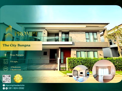 บ้านเดี่ยวให้เช่า : ST13263 - The City Bangna (New Project)