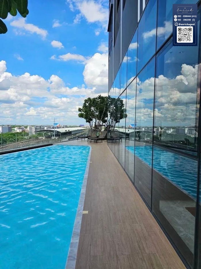 picture 💙For rent The Rich Rama 9 - Srinakarin, very new room, fully furnished, good price, ARL Hua Mak💙 Call 062-2962295 Ni // Line id: @enrichagent - 10/12