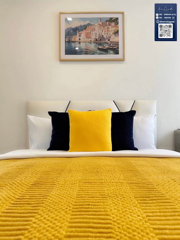 picture 💙For rent The Rich Rama 9 - Srinakarin, very new room, fully furnished, good price, ARL Hua Mak💙 Call 062-2962295 Ni // Line id: @enrichagent - 6/12