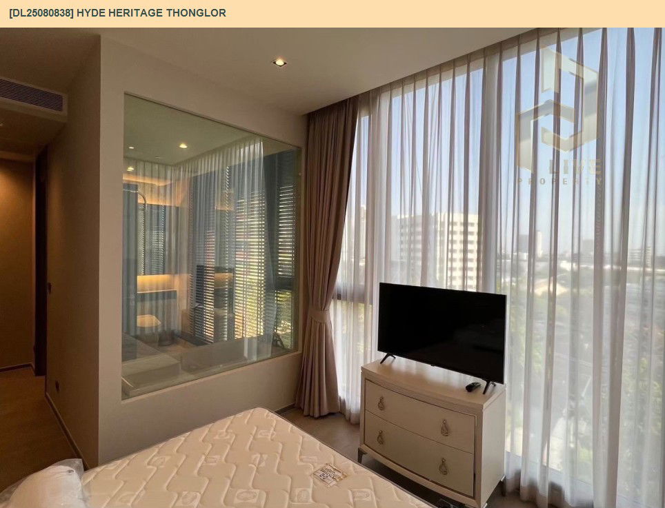 รูป DL25080838 ให้เช่าคอนโด ไฮด์ เฮอริเทจ ทองหล่อ (HYDE Heritage Thonglor) ใกล้ - พร้อมเข้าอยู่ โทรด่วน 0638692663 LineID @534wlwof - รูปที่ 9/18