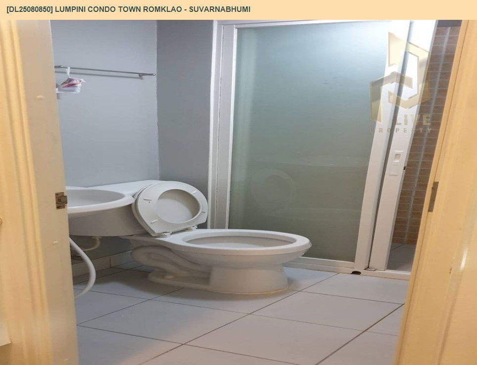 รูป DL25080850 ให้เช่าคอนโด ลุมพินี คอนโดทาวน์ ร่มเกล้า - สุวรรณภูมิ (Lumpini Condo Town Romklao - Suvarnabhumi) ใกล้ AIRPORT RAIL LINK ลาดกระบัง พร้อมเข้าอยู่ โทรด่วน 0638692663 LineID @534wlwof - รูปที่ 7/15