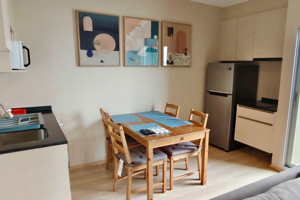 picture For Rent !! City View, High ceiling !!🔥 Code C20240401296....Noble Revolve Ratchada 2, 2 bed, 2 bath, high floor 39++, furnished, ready to move in 📣 - 3/7