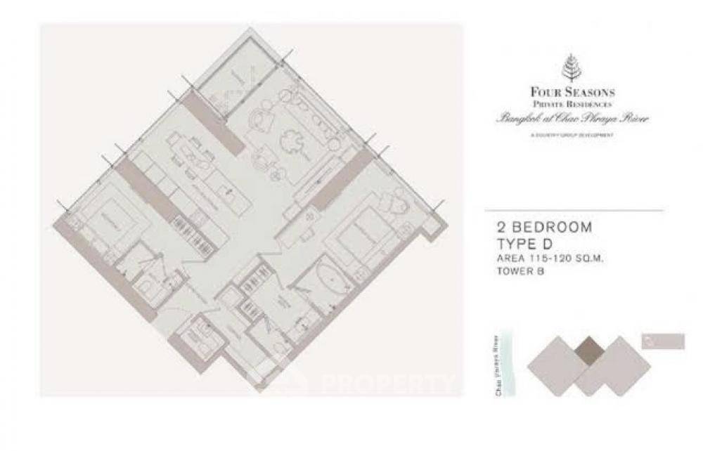 picture 2-BR Condo at Four Seasons Private Residences Bangkok near BTS Saphan Taksin (ID 2042720) - 15/15