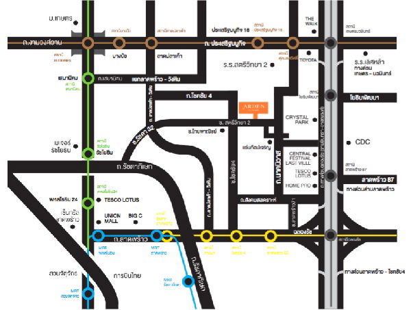 รูป ให้เช่า ทาวน์โฮม อาร์เด้น Arden ลาดพร้าว 71 - เดินทางสะดวก ใกล้เซ็นทรัลอีสต์วิลล์ - รูปที่ 9/9