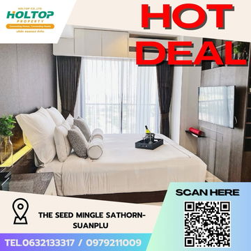#Z2132💥260868🔥 Condo for rent: The Seed Mingle Sathorn-Suanplu