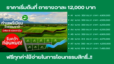 Land for sale Khao Yai National Park : Subdivided Land for Sale – Khao Yai View, Moo Si, Pak Chong,Prime location for your holiday home near Bangkok