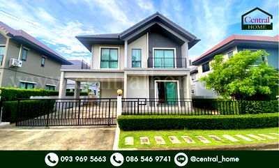 บ้านเดี่ยว บางบ่อ สมุทรปราการ : บ้านเดี่ยว เพฟ บางนา สไตล์ Modern ราคาถูก