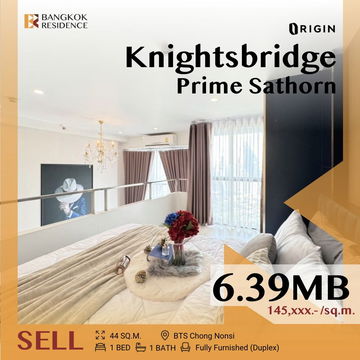 🎉Duplex,fully furnished 🎉Knightsbridge Prime Sathorn near BTS Chong Nonsi