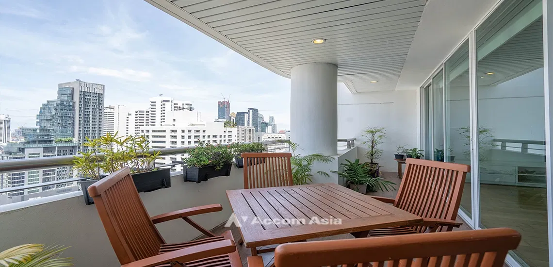 รูป 🔼🔽 AccomA 📩 Modern light-toned condo with open terrace and built-in walk-in closet (21358) - รูปที่ 9/17