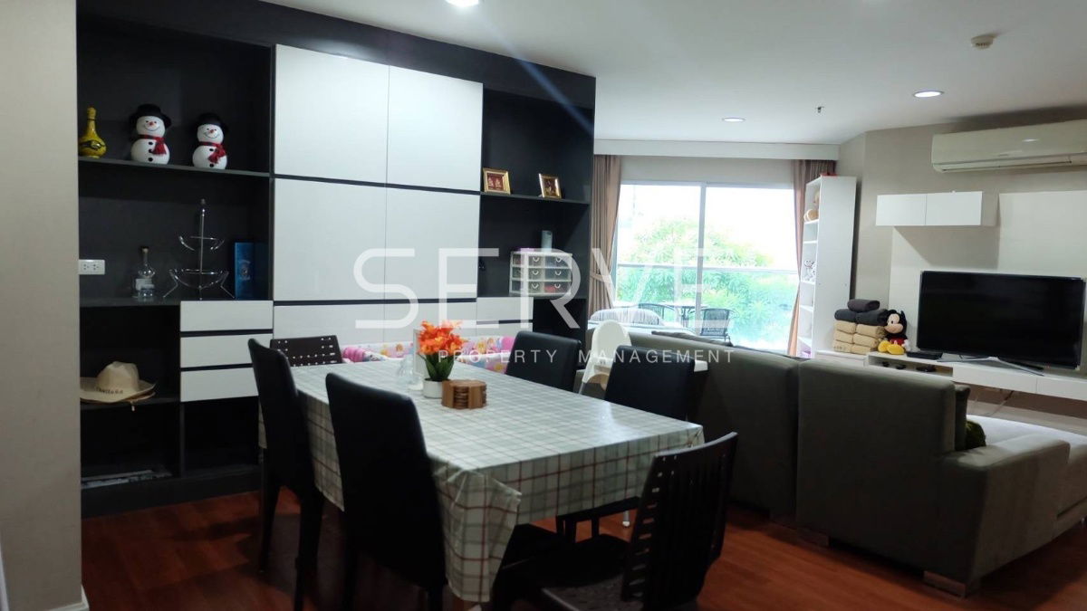 picture Nice Room 3 Beds with Bathtub Large Unie Good Location MRT Phra Ram 9  500 m. and CentralPlaza  @ Belle Grand Rama 9 - 1/10