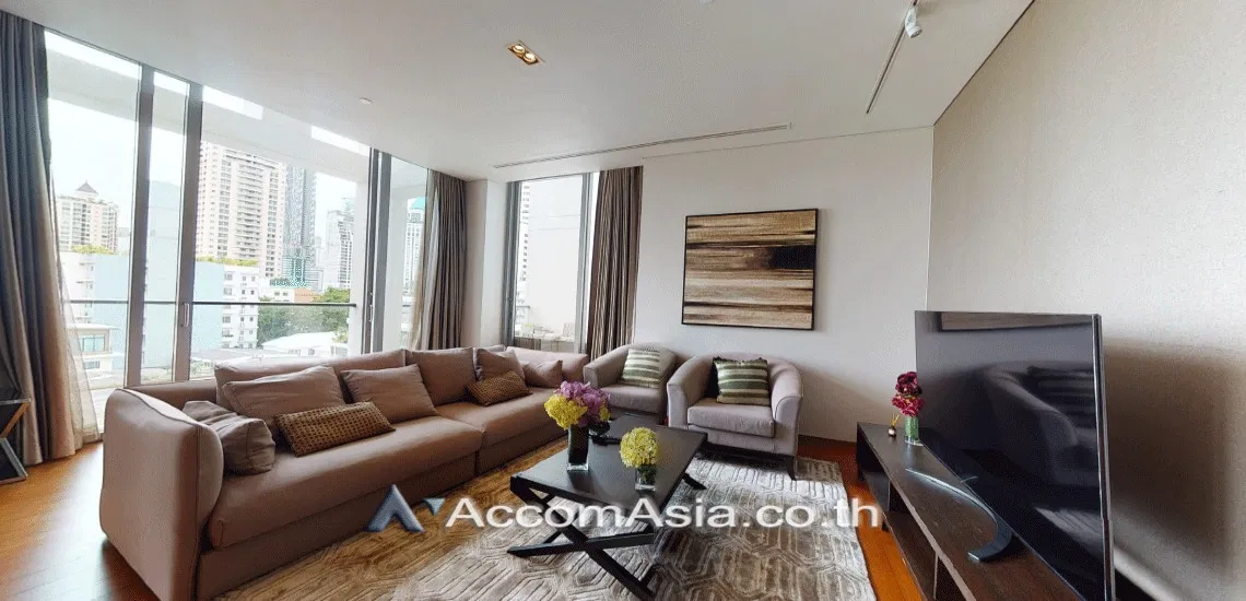 รูป 🔼🔽 AccomA 📩 Duplex Condo,Big Balcony 3 BR Condominium @The Sukhothai Residence (AA22677) - รูปที่ 3/14