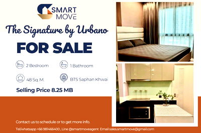 Condos for sale Kunnatee Rutharam Wittayakhom School : 🔥 Sale with tenant, prime area!!🔥 Code C20250800023..........The Signature by Urbano, 2 bedroom, 1 bathroom, furnished, Special Deal!!📣📣