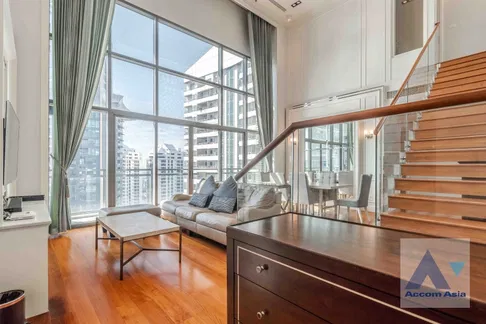 🔼🔽 AccomA 📩 Double High Ceiling,Duplex Condo 3 BR Condominium @Bright Sukhumvit 24 (AA32142)