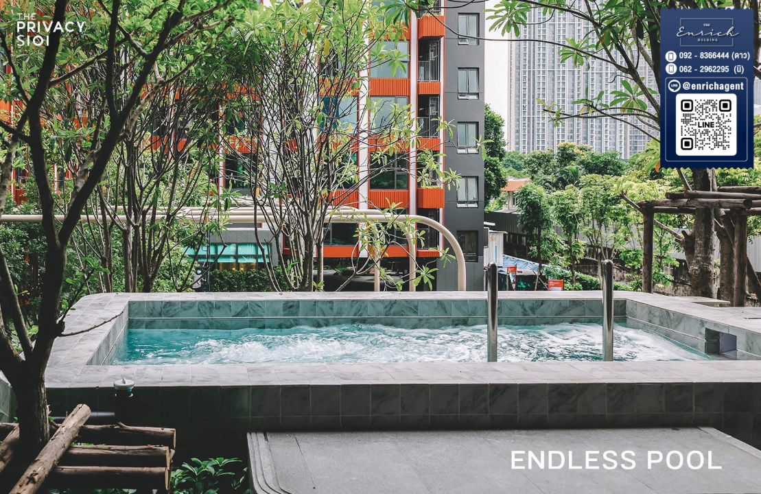 picture 💙For rent: The Privacy S101, complete with electrical appliances, BTS Punnawithi💙 Call 092-8366444 Dao // Line id: @enrichagent - 17/18
