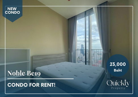 Noble Be19 | Price 23,000 baht | Beautiful room, new room, fully furnished, ready to move in