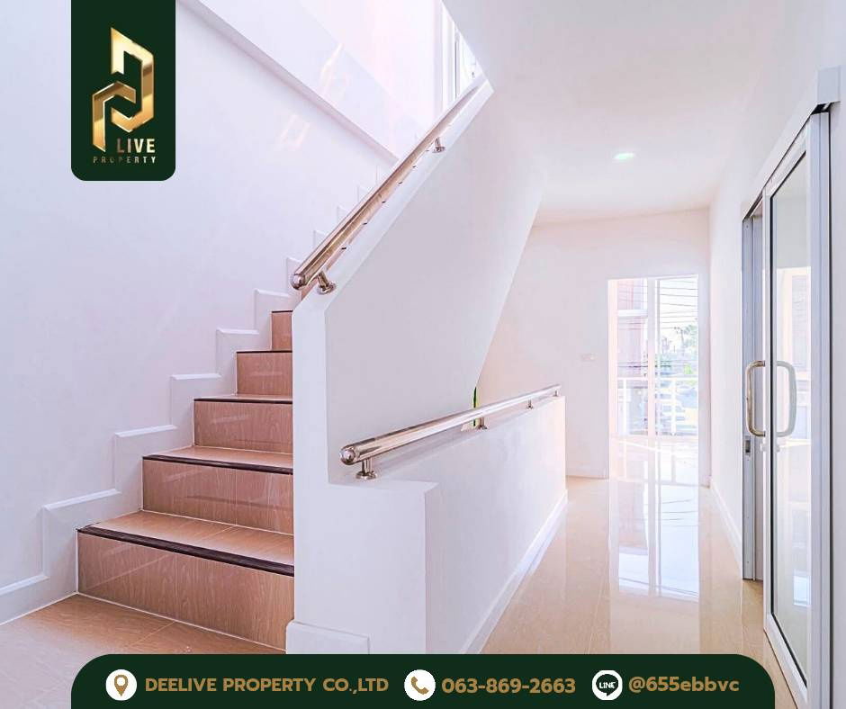 picture DLH-0007 2-storey townhouse for sale, Waranit Estate project, ready to move in, call 0638692663 LineID@655ebbvc - 9/12