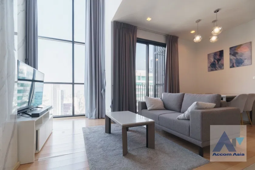 รูป 🔼🔽 AccomA 📩 Duplex Condo,Double High Ceiling 2 BR Condominium @HQ Thonglor (AA25489) - รูปที่ 1/18