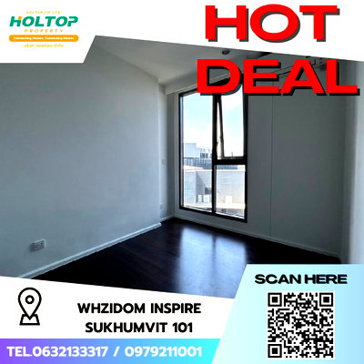 คอนโดให้เช่า : #S4435 ให้เช่า Whizdom Inspire Sukhumvit 101