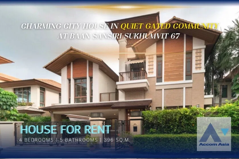 picture 🔼🔽 AccomA 📩 Charming City House in Quiet Gated Community at Baan Sansiri Sukhumvit 67 (13002356) - 1/20