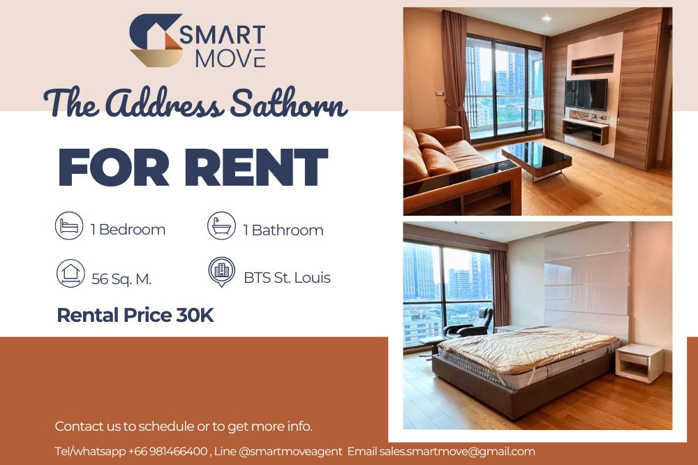 รูป 🔥 สำหรับเช่า !! ห้องหายาก, ชั้นสูง 10++,🔥 Code C20221201431......The Address Sathorn, 1 ห้องนอน, 1 ห้องน้ำ, แต่งครบ, พร้อมเข้าอยู่ 📣📣 - รูปที่ 1/8