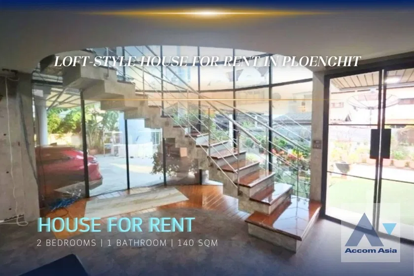 picture 🔼🔽 AccomA 📩 Loft-Style House for Rent in Ploenchit, Bangkok - Near BTS Ploenchit (AA43397) - 1/19
