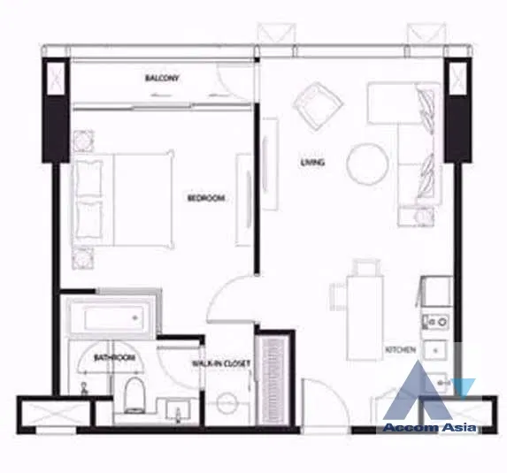 picture 🔼🔽 AccomA 📩  1 BR Condominium @The Strand Thonglor (AA41280) - 12/12