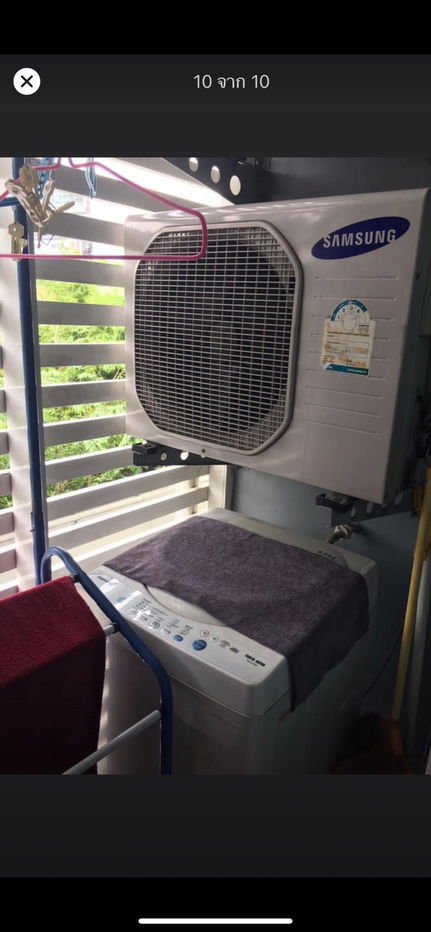 รูป ให้เช่าห้องมุม แต่งพร้อม เฟอร์ครบ ห้องใหญ่ วิวดี ราคาถูก ใกล้ ARL และ MRT สถานีหัวหมาก - รูปที่ 11/12