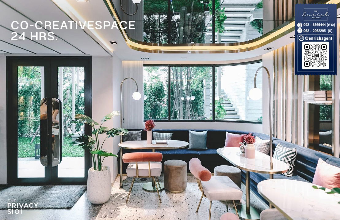 picture 💙For rent: The Privacy S101, complete with electrical appliances, BTS Punnawithi💙 Call 092-8366444 Dao // Line id: @enrichagent - 13/18