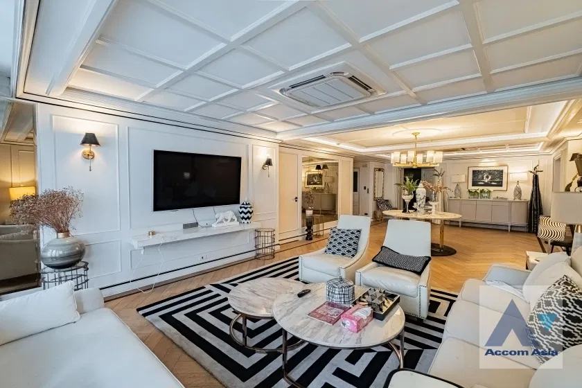 รูป 🔼🔽 AccomA 📩  Luxury condo with decorative ceiling at Mahogany Tower, Sukhumvit (AA37439) - รูปที่ 4/20