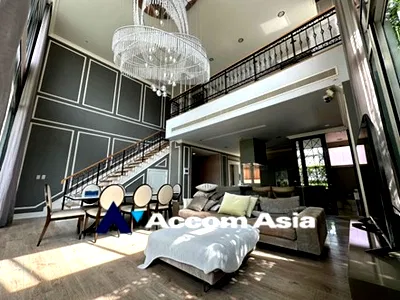 Houses for rent BTS Thong Lo (Thong Lor) : 🔼🔽 AccomA 📩  Grand Modern-Classic Home with Double-Height Ceiling (AA34999)