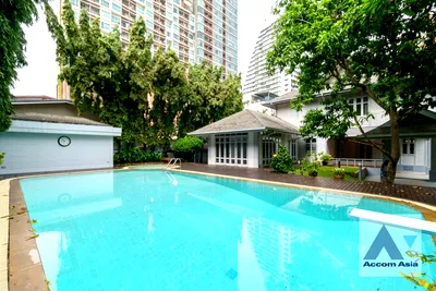 เช่าบ้านเดี่ยว เขตสาทร : 🔼🔽 AccomA 📩  Tranquil 2-storey house with private pool in a quiet Sathorn alley (6000303)