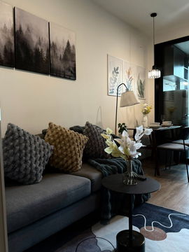 📍 For rent! Nue District R9 | 1 bedroom, 30.44 sq m | 25,000 baht/month | Building R, 29th floor, just 450 m from MRT Rama 9 Station
