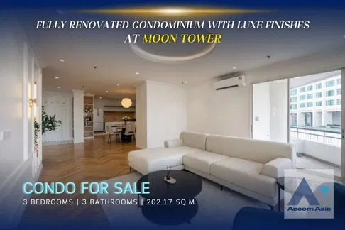 🔼🔽 AccomA 📩 Fully Renovated Condo with Luxe Finishes at Moon Tower (AA42789)