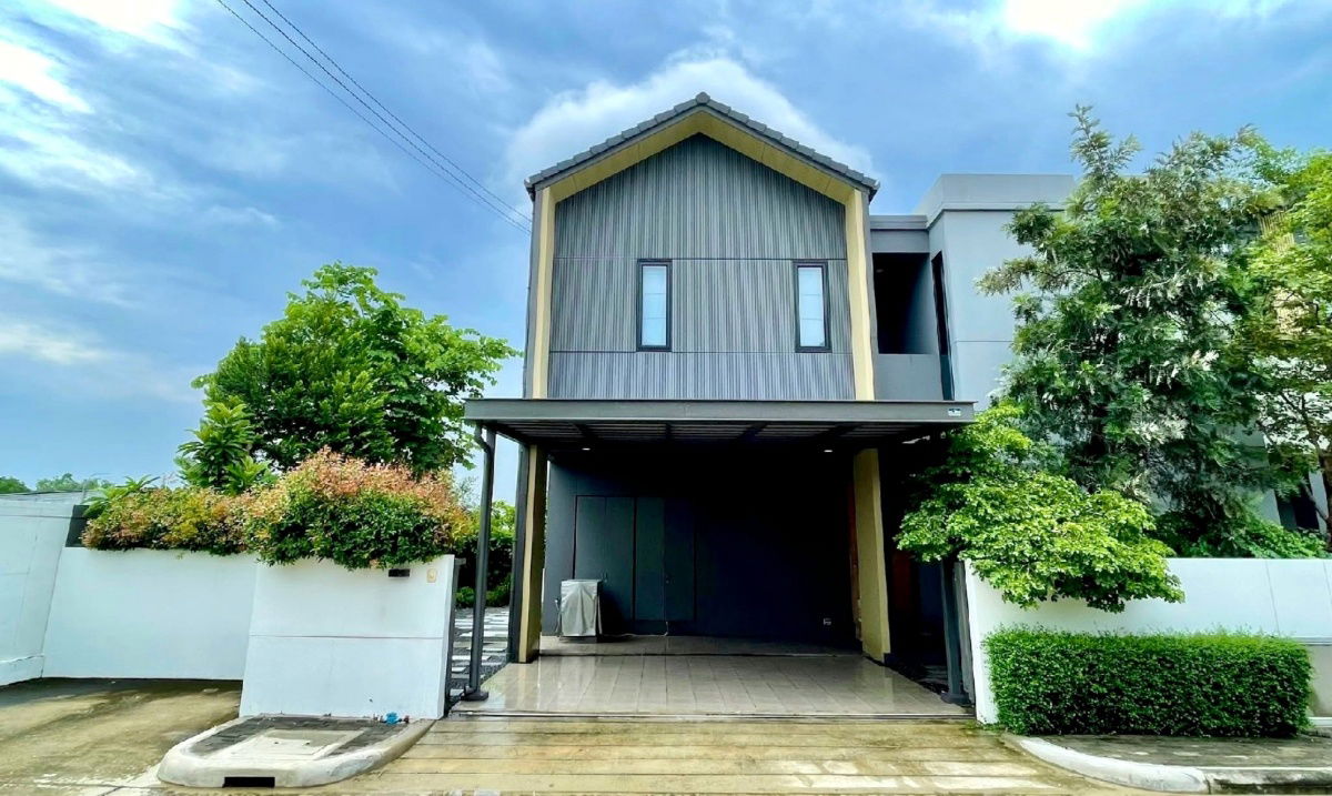 รูป บ้านสวยหลังมุม ตกแต่งครบ หมู่บ้าน โนเบิล เกเบิล วัชรพล ติดสวนของส่วนกลาง ตรงข้าม Clubhouse - รูปที่ 1/24