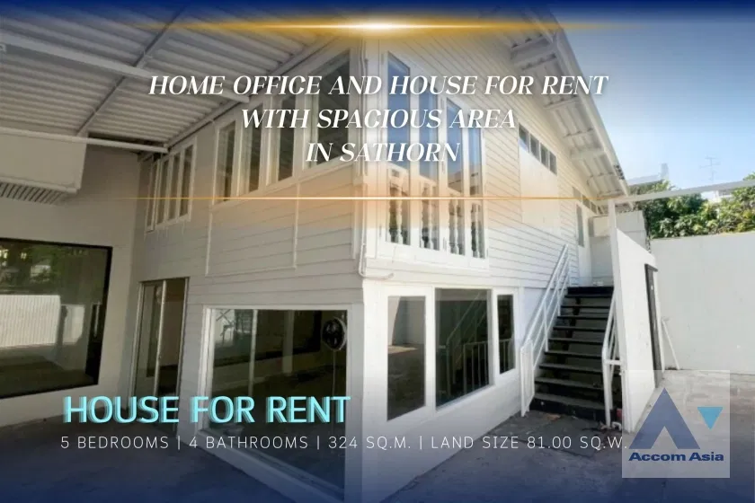 picture 🔼🔽 AccomA 📩 Home Office and House for Rent in Sathorn, Near BTS Chong Nonsi & BRT Arkhan Songkhro (AA43469) - 1/16