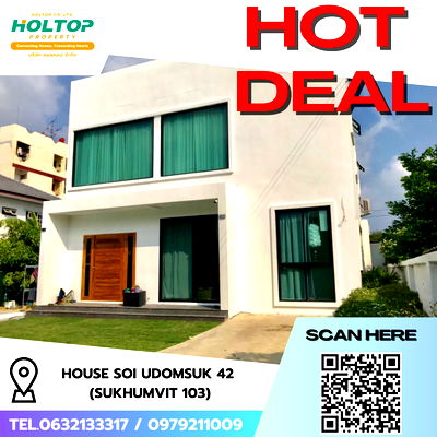 Houses for rent : #R6021 🎉 280868 House for rent  Soi Udomsuk 42 (Sukhumvit 103)