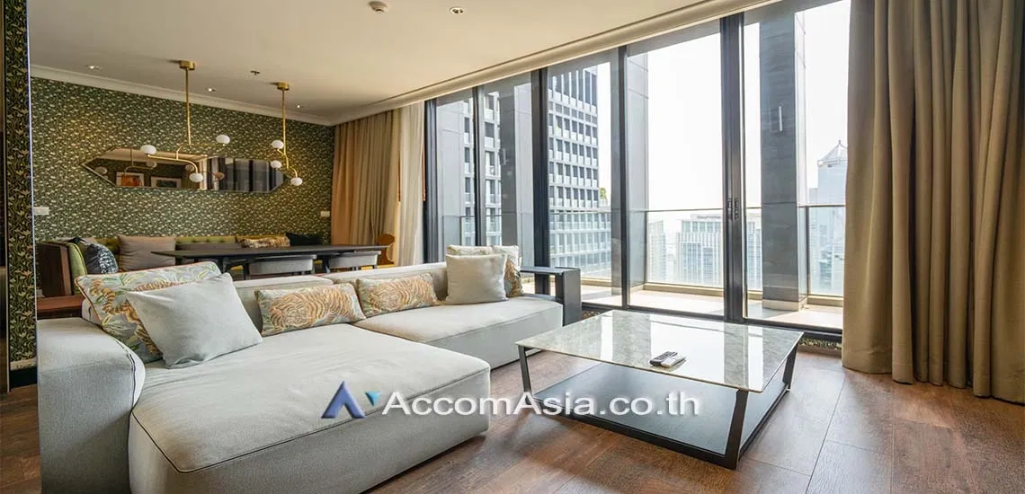 รูป 🔼🔽 AccomA 📩 Duplex Condo,Fully Furnished 3 BR Condominium @Noble Ploenchit (AA25140) - รูปที่ 2/14