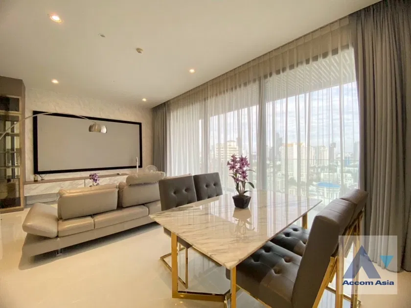 รูป 🔼🔽 AccomA 📩  Elegant condominium with soft interiors and skyline views in Sukhumvit (AA43540) - รูปที่ 5/19