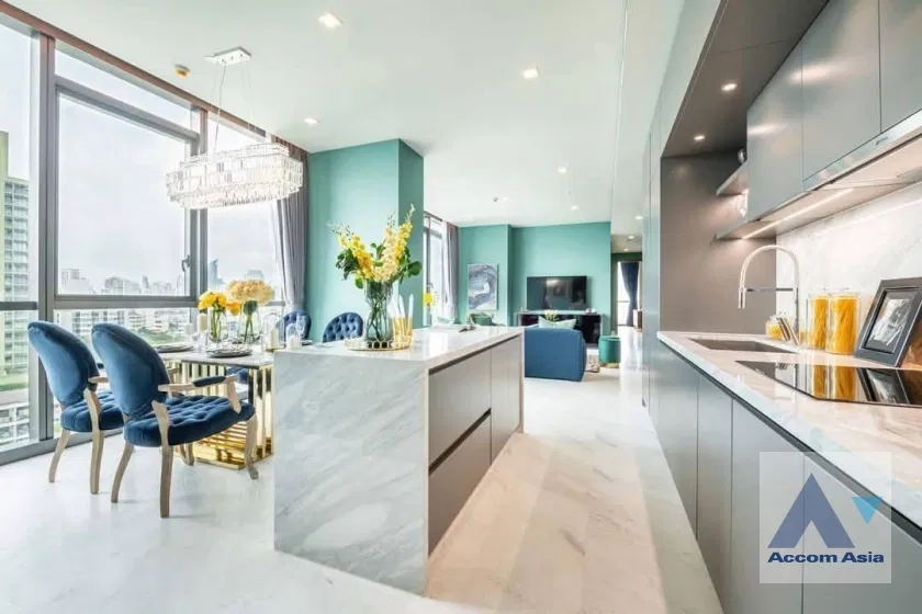 picture 🔼🔽 AccomA 📩 Luxury high-rise condominium with elegant blue interiors at The Monument Thong Lo   - 10/19