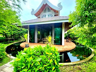 เช่าบ้านเดี่ยว สารภี เชียงใหม่ : ให้เช่าบ้านสวนวิลล่าหรูสไตล์รีสอร์ท ใกล้บ้านน้ำโท้ง  หางดง-สารภี  จังหวัดเชียงใหม่ 
