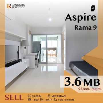 📌Aspire Rama 9,Prime New CBD Location, near MRT Rama 9