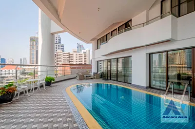 Condos for rent : 🔼🔽 AccomA 📩 Duplex Condo,Huge Terrace,Private Swimming Pool 3 BR Condominium @Le Raffine Sukhumvit 24 (24308)