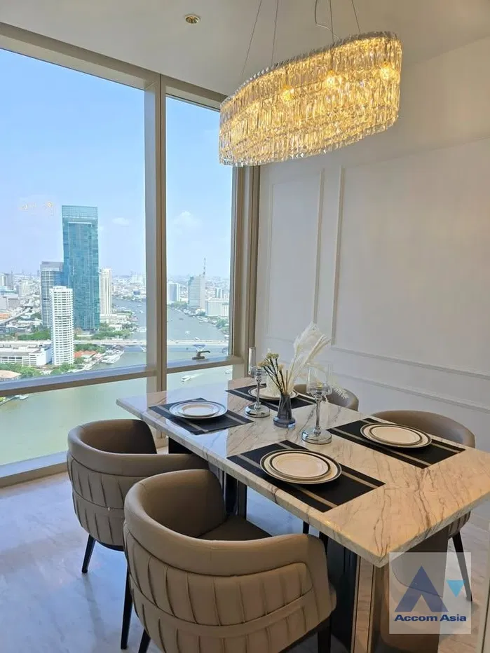 picture 🔼🔽 AccomA 📩 Refined riverfront condo at Four Seasons Sathorn, panoramic skyline view (AA38968) - 7/20