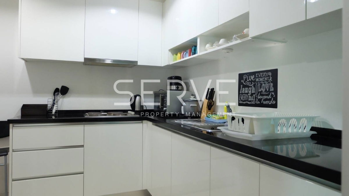 picture Nice Room 3 Beds with Bathtub Large Unie Good Location MRT Phra Ram 9  500 m. and CentralPlaza  @ Belle Grand Rama 9 - 2/10