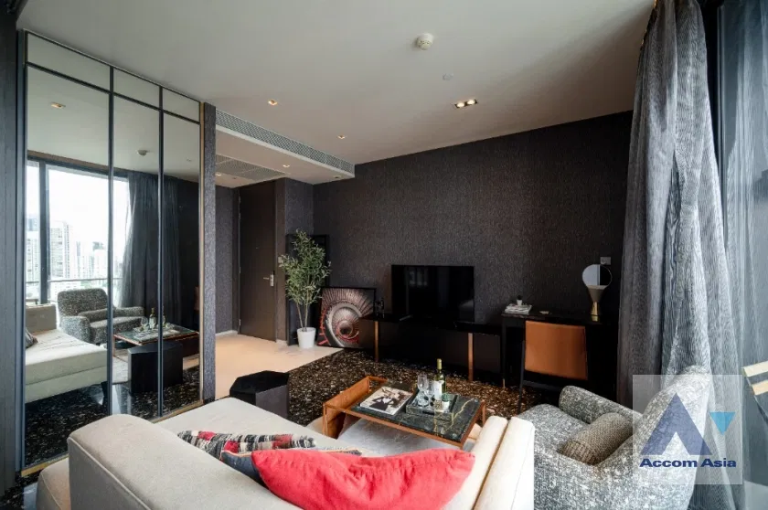 รูป 🔼🔽 AccomA 📩 Sleek high-floor condominium with bold style in Sukhumvit (AA41343) - รูปที่ 8/18
