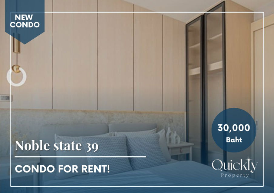 picture Noble State 39 | Price 30,000 baht | Beautiful room, new room, fully furnished, ready to move in - 1/19