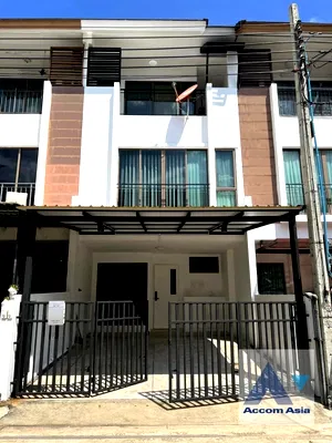 เช่าทาวน์โฮม พระโขนงใต้ : 🔼🔽 AccomA 📩  3 BR Townhouse @The Private Sukhumvit-Bangchak (AA37361)