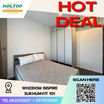 #S4436 ให้เช่า Whizdom Inspire Sukhumvit 101