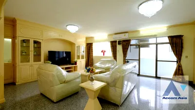 คอนโดให้เช่า : 🔼🔽 AccomA 📩 Charming condo with classic woodwork and convenient location near Phrom Phong (2008501)